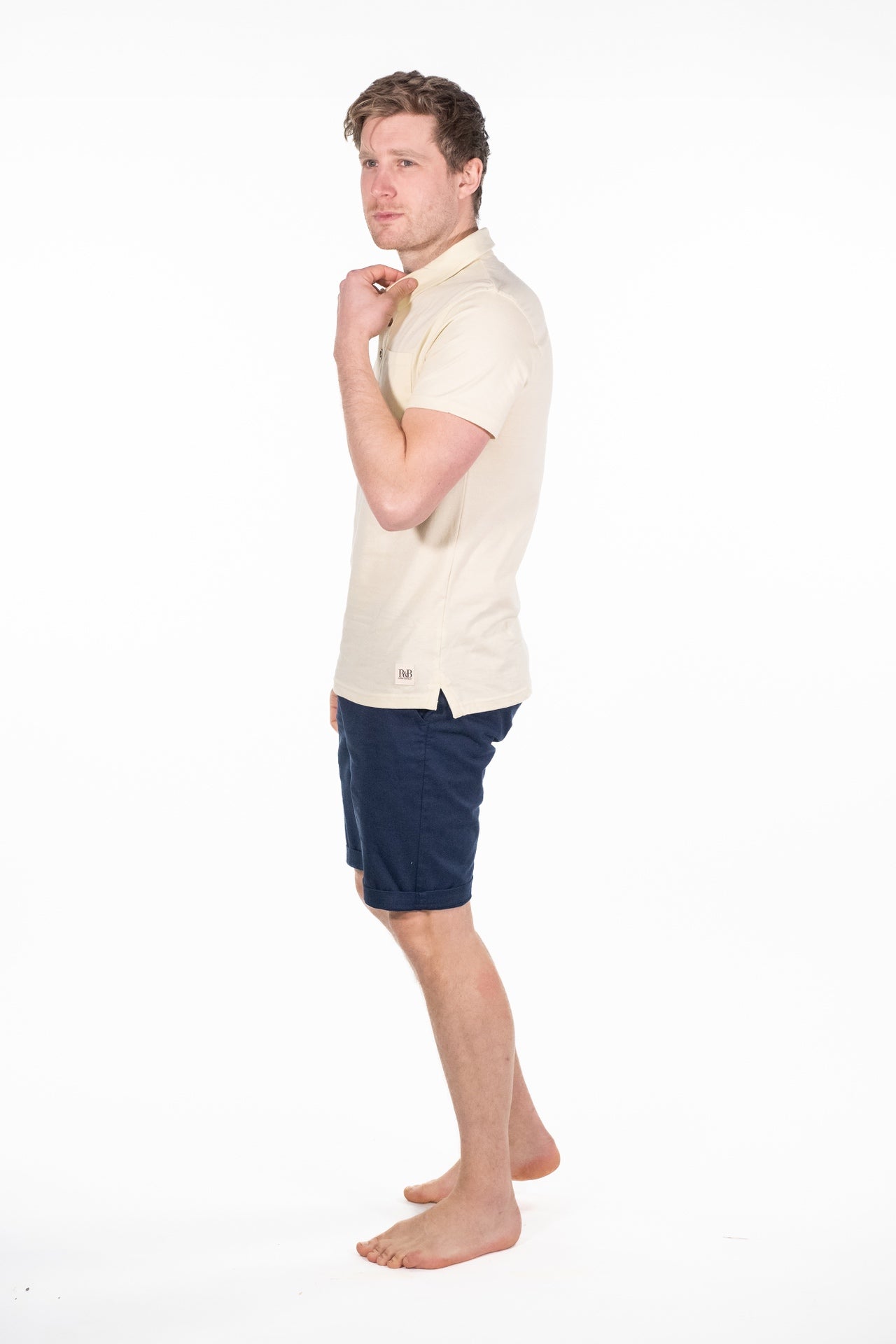 Theo Ecru Jersey Polo - Rupert and Buckley - Polo Shirt