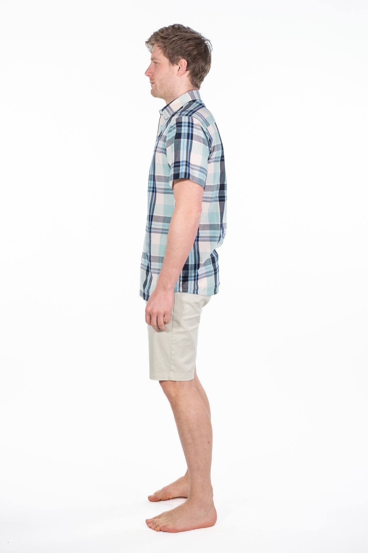 Cain Navy Check Short Sleeve Shirt - Rupert and Buckley - Shirt