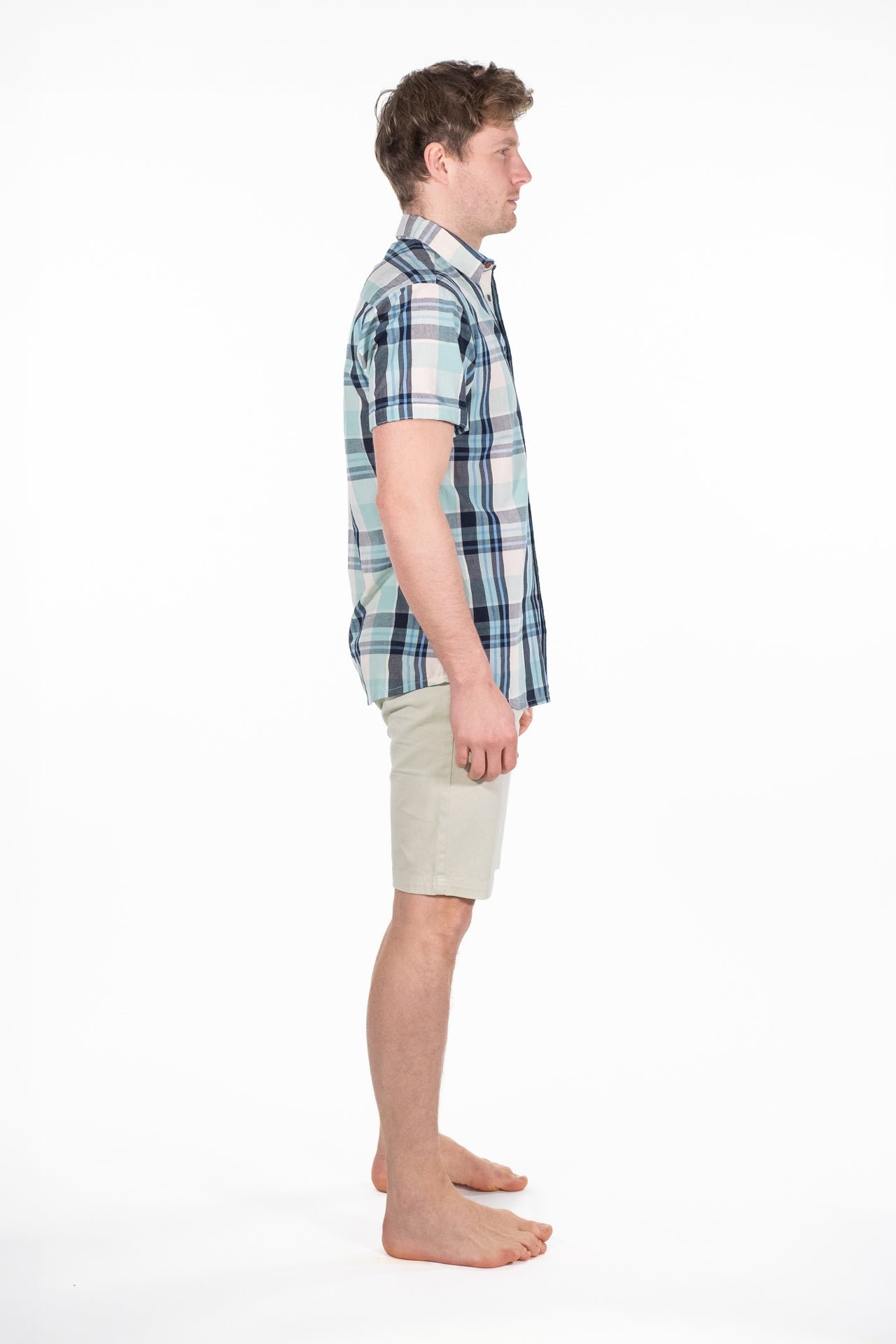 Cain Navy Check Short Sleeve Shirt - Rupert and Buckley - Shirt