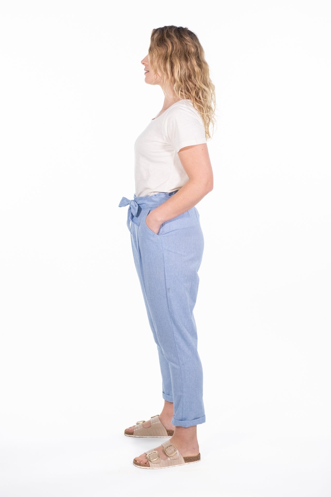 Layla Chambray Trouser - Rupert and Buckley - Trousers