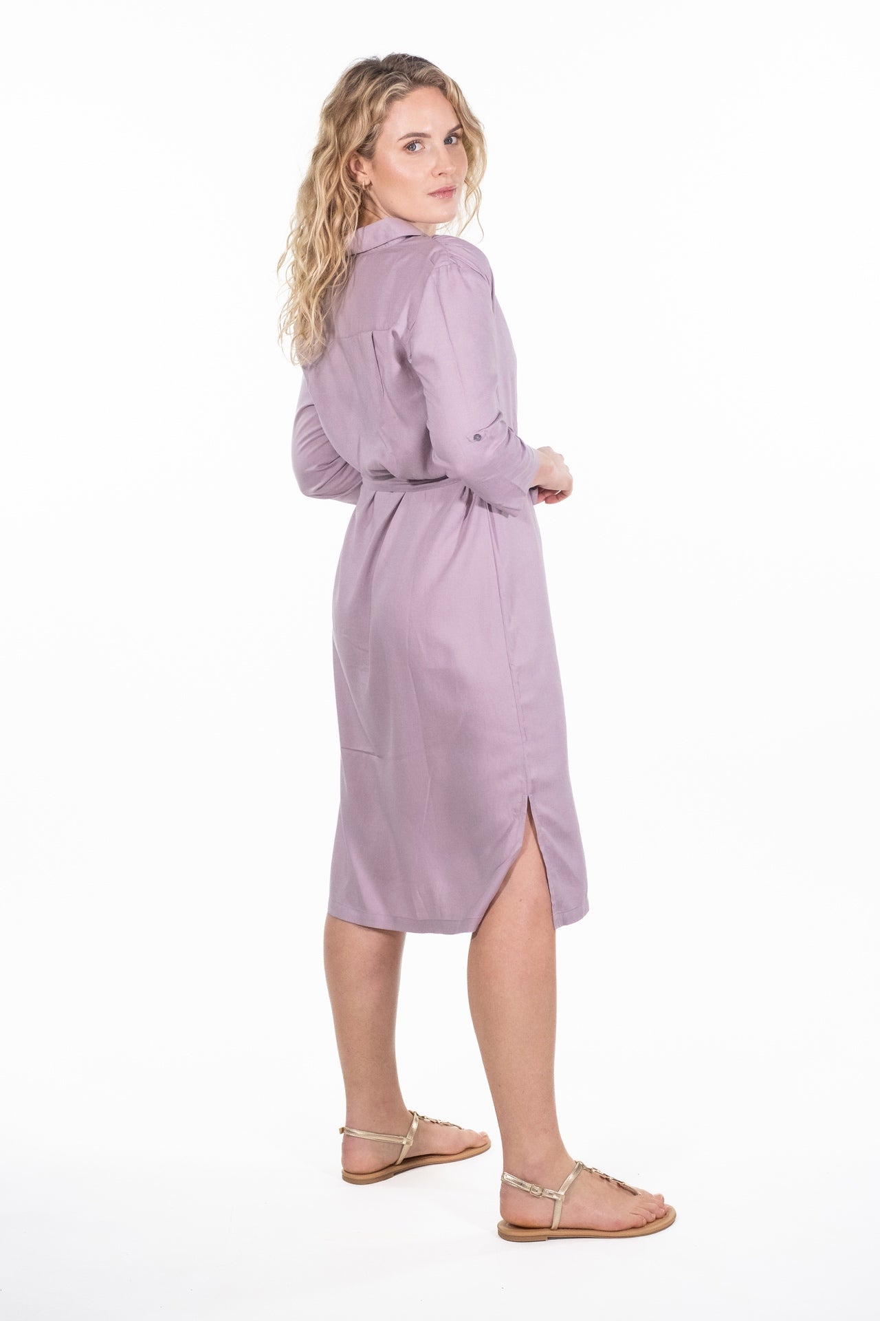 Margot Mauve Shirt Dress - Rupert and Buckley - Shirts & Tops