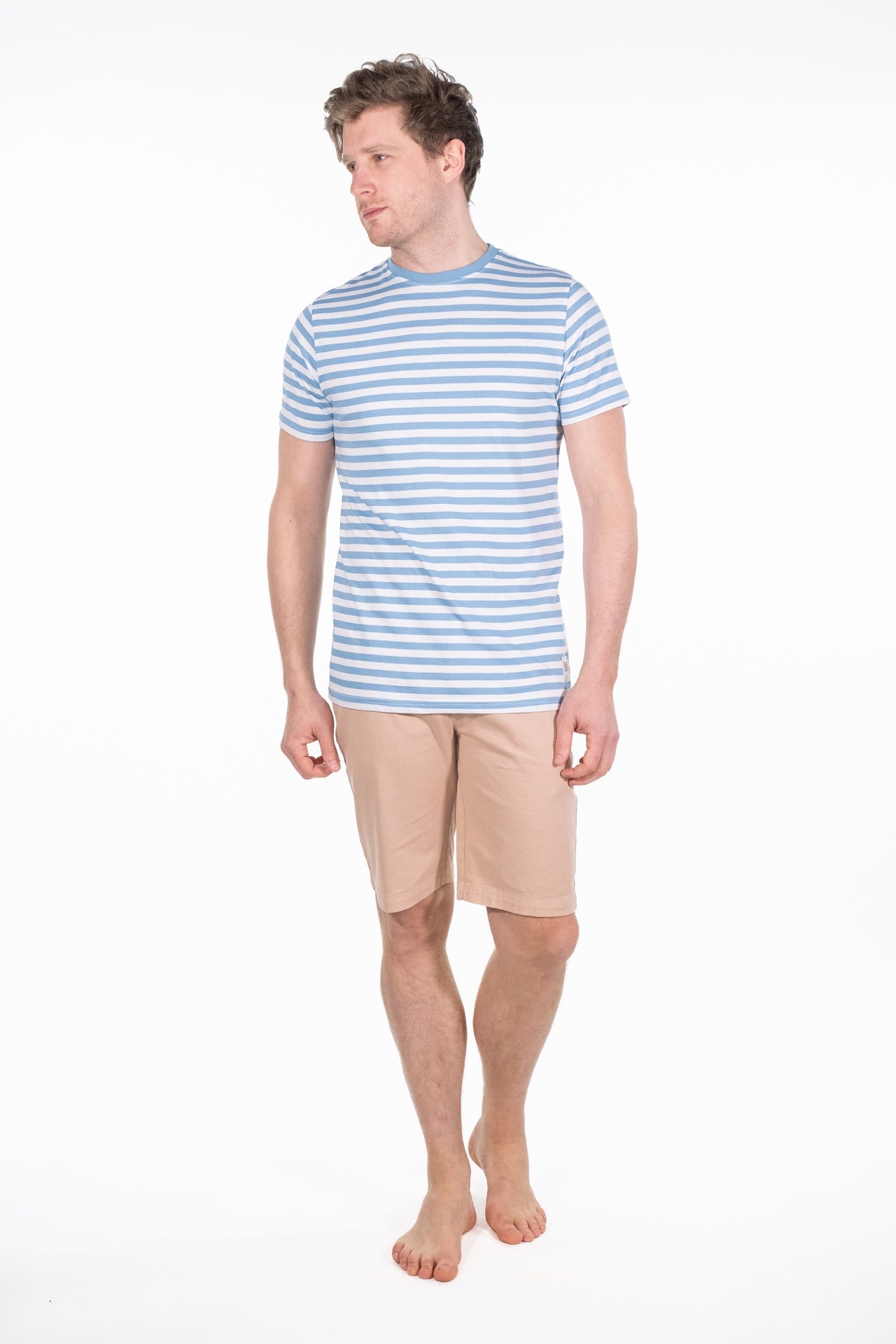 Albie Blue Striped T-Shirt - Rupert and Buckley - T-Shirt