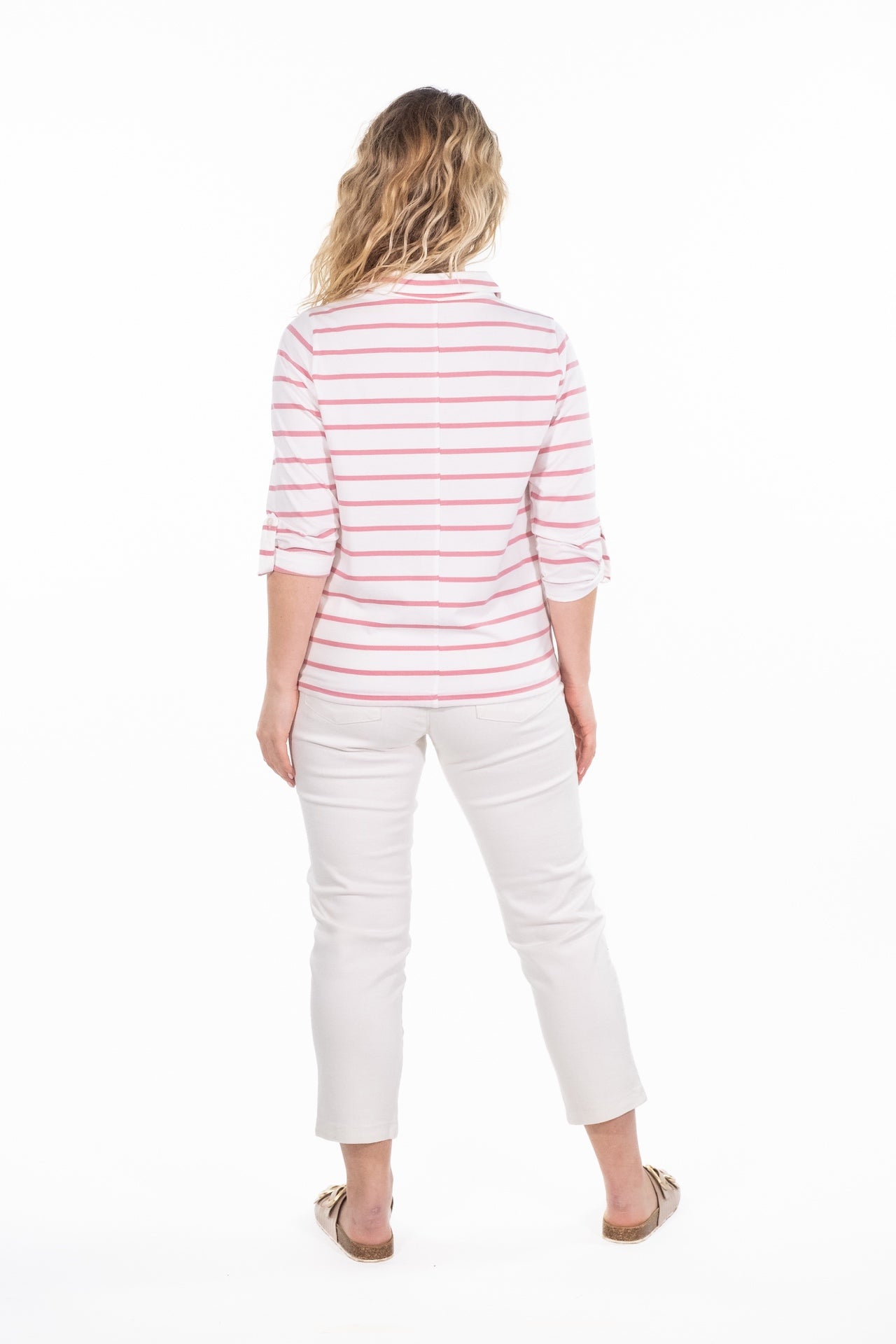 Joni Pink Stripe Jersey Shirt - Rupert and Buckley - Shirts & Tops