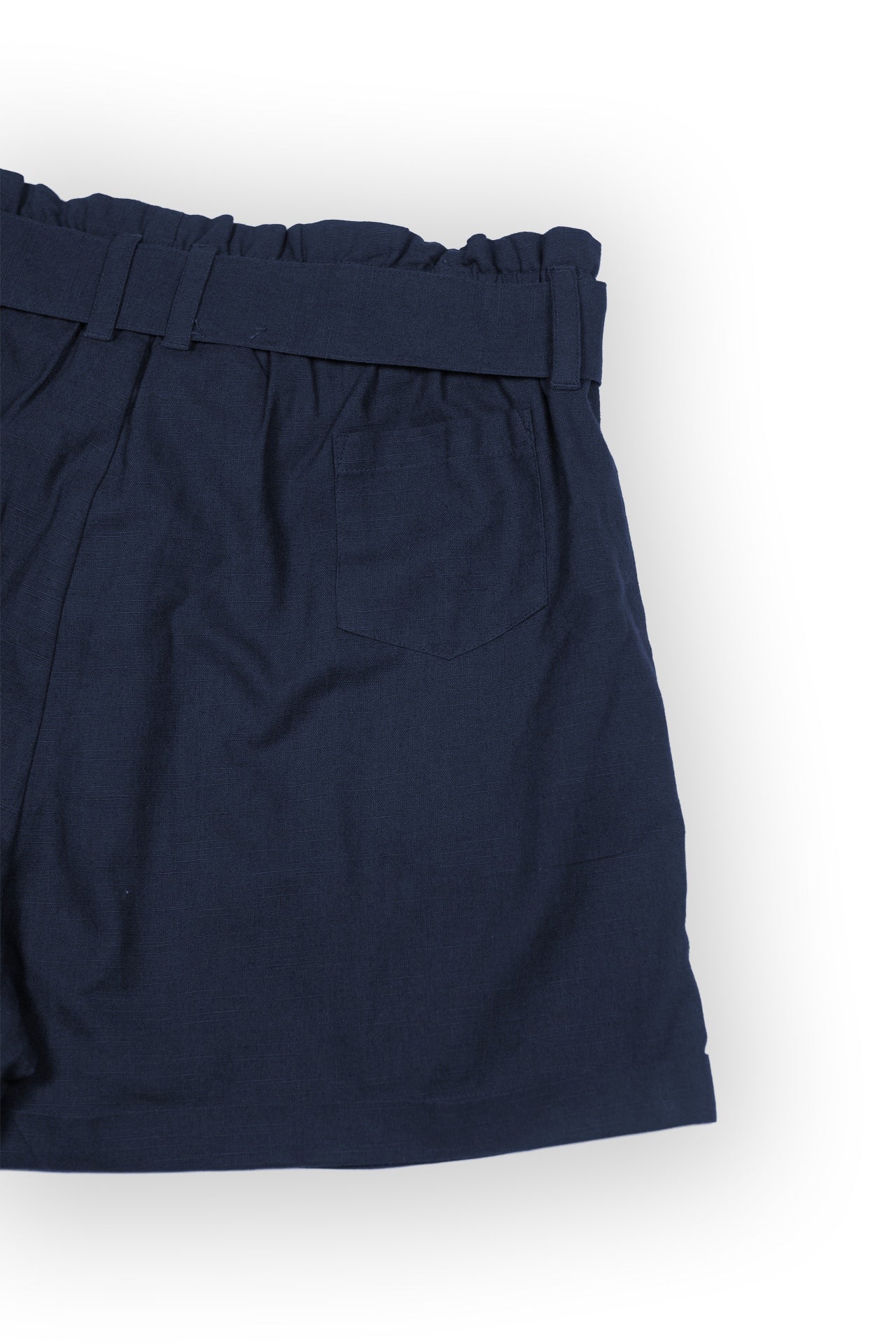 Mabel Navy Paperbag Waist Shorts - Rupert and Buckley - Shorts