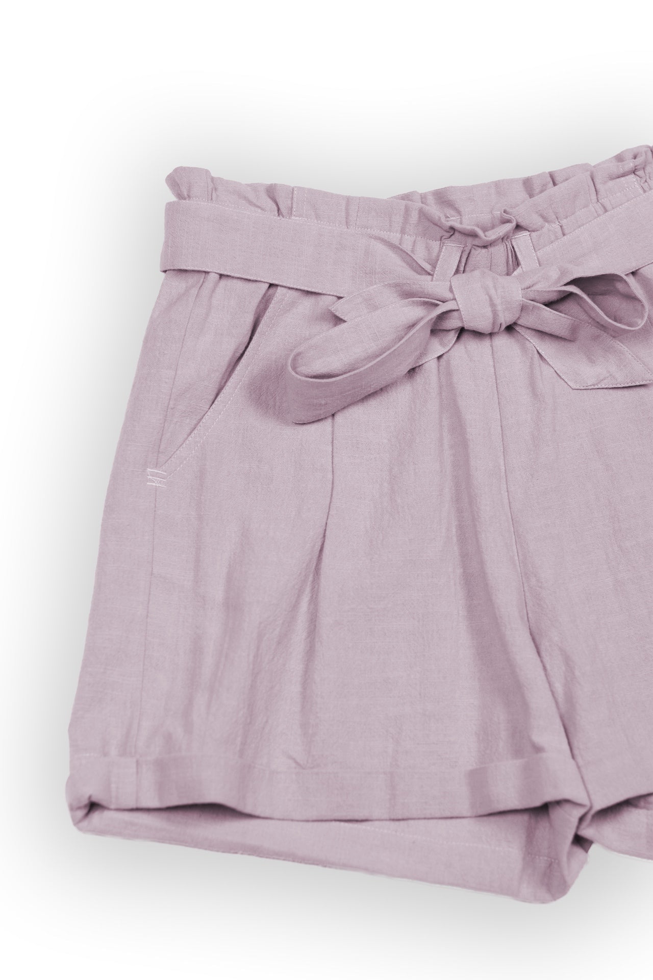 Mabel Mauve Paperbag Waist Shorts - Rupert and Buckley - Shorts