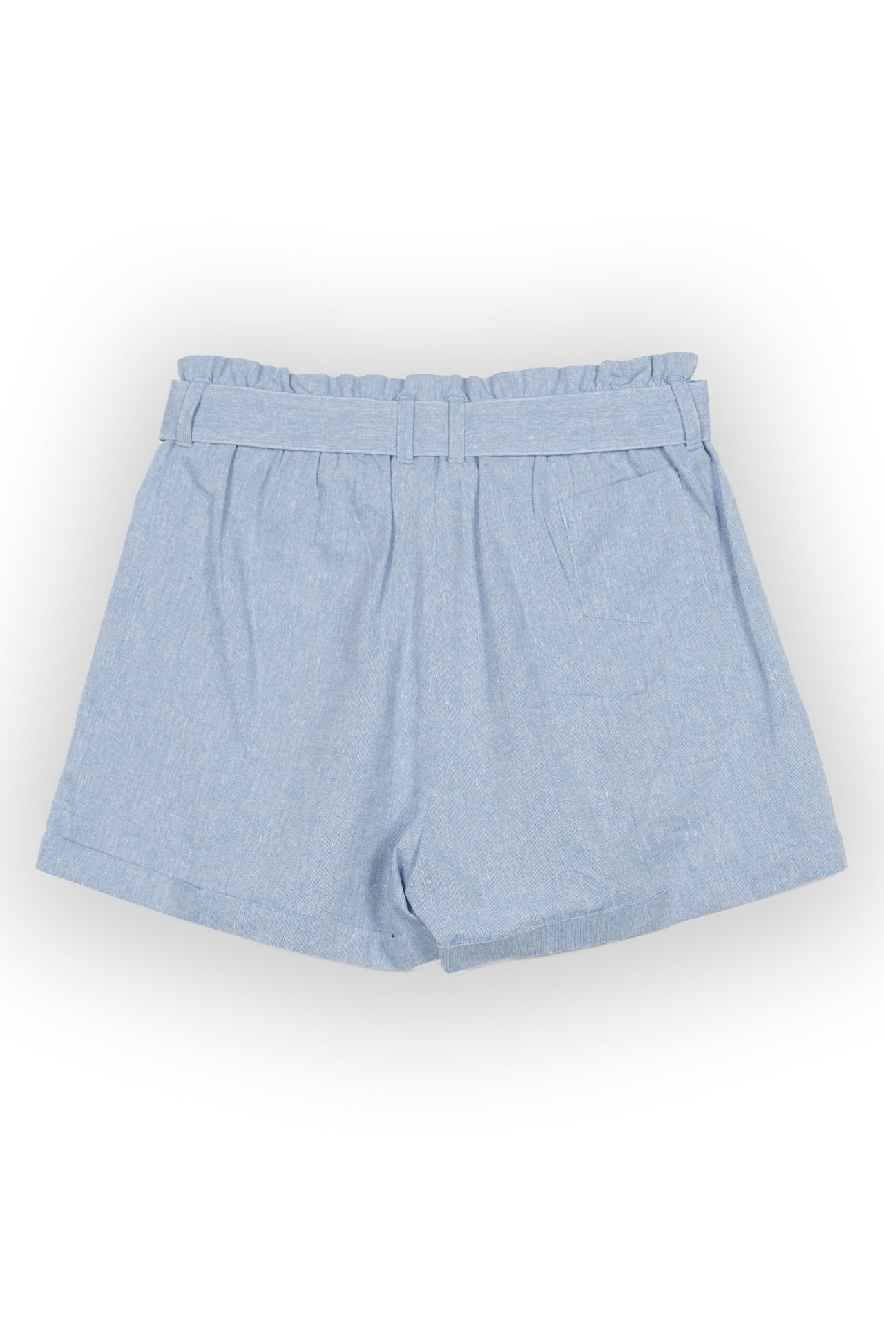 Mabel Chambray Paperbag Waist Shorts - Rupert and Buckley - Shorts