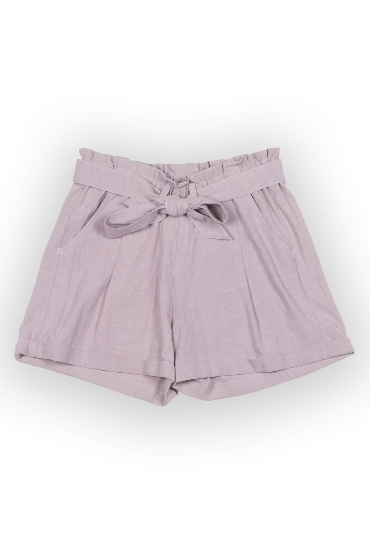 Mabel Mauve Paperbag Waist Shorts - Rupert and Buckley - Shorts