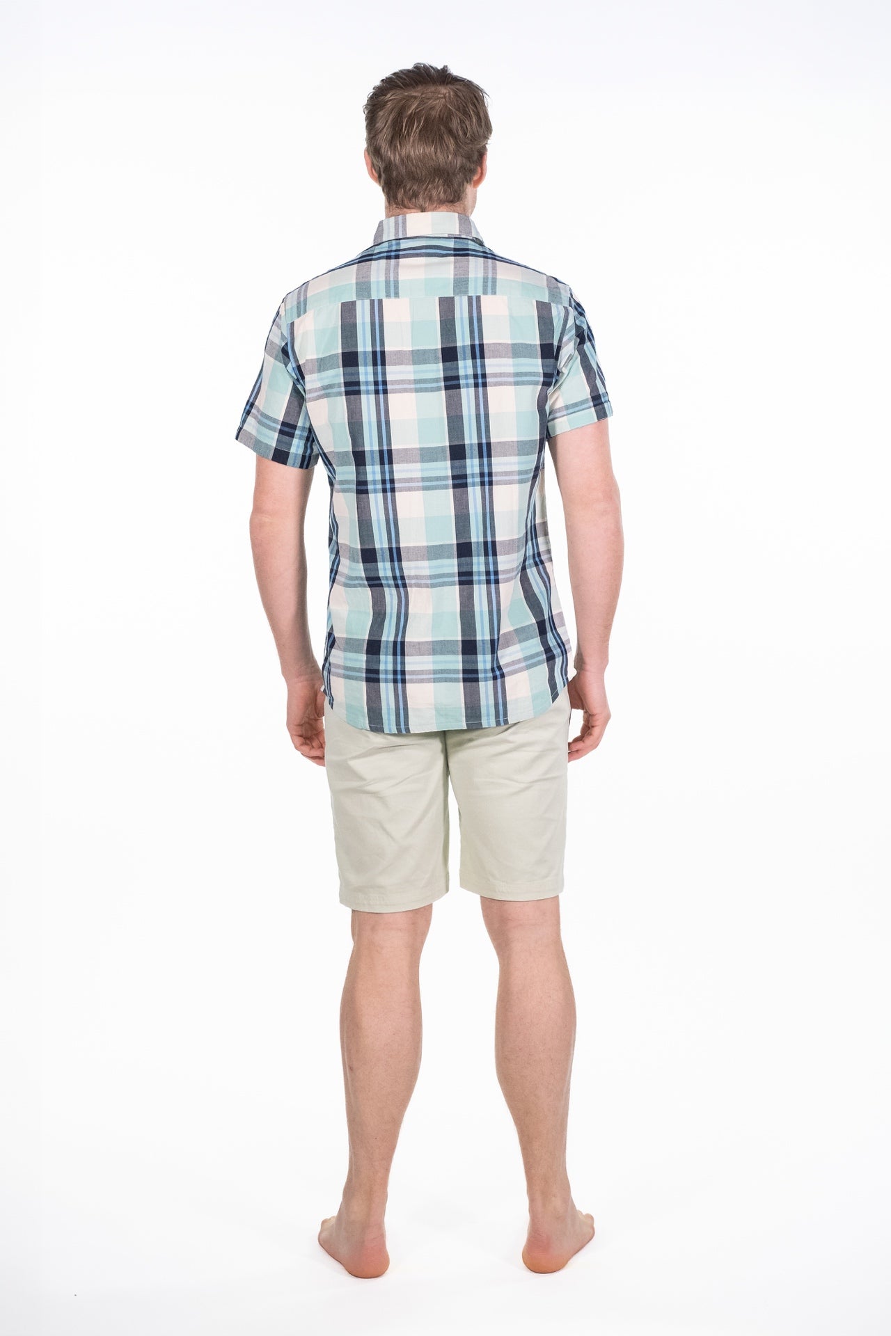 Cain Navy Check Short Sleeve Shirt - Rupert and Buckley - Shirt