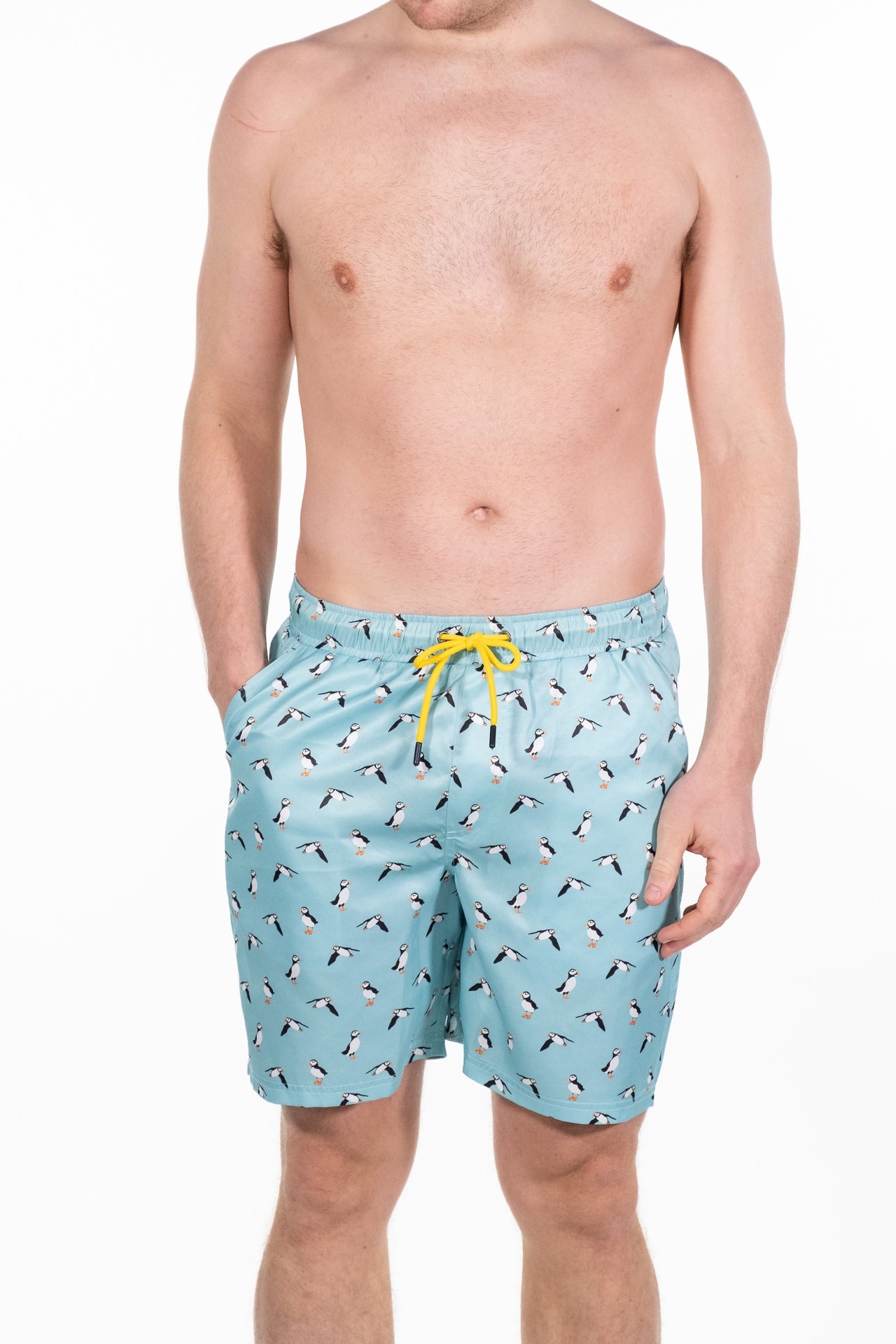 Arlo Puffin Print Swim Shorts - Rupert and Buckley - Swin Shorts