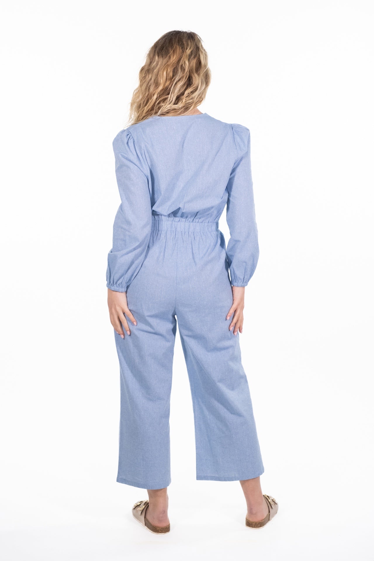 Freya Chambray Wrap Jumpsuit - Rupert and Buckley - Jumpsuit