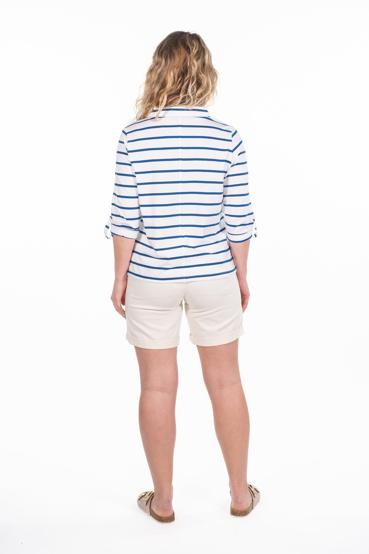 Joni Blue Stripe Jersey Shirt - Rupert and Buckley - Shirts & Tops